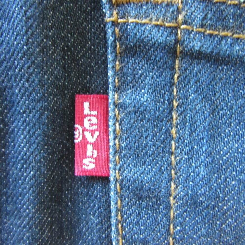 Levi's Dark Wash Blue 31 502 Straight Leg Jeans - Picture 4 of 6